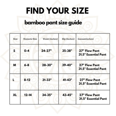 Bamboo Essential Pant - Black