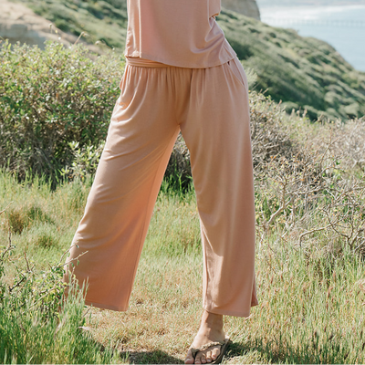 Bamboo Crop Pant ~ Clay