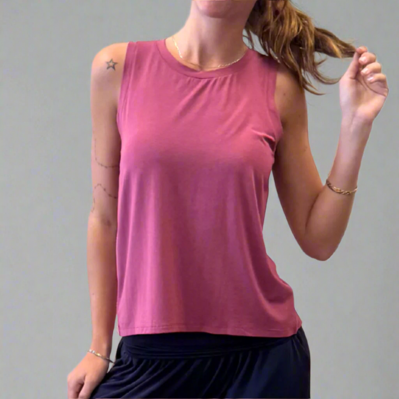 Bamboo Flow Tank ~ Rose