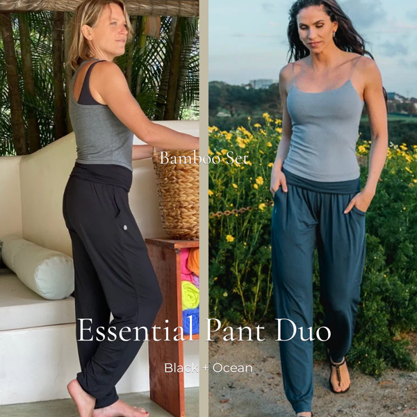 Bamboo Cuffed Yoga & Lounge Pants with Pockets | Slightly Buddha