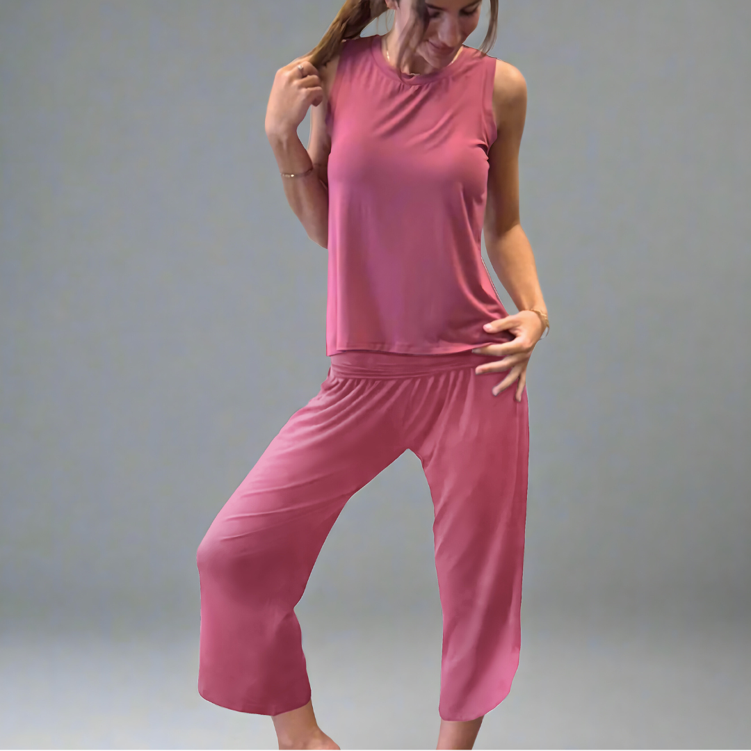 Bamboo Flow Pant ~ Rose