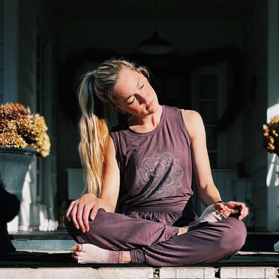 Grace Bamboo Muscle Tank ~ Raisin