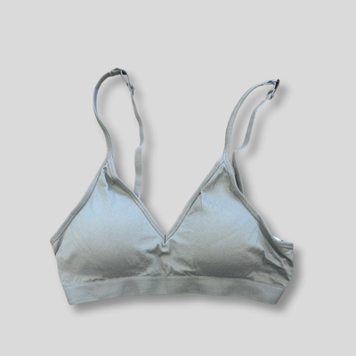 Convertible V Neck Bra Bundle - Black, White & Grey