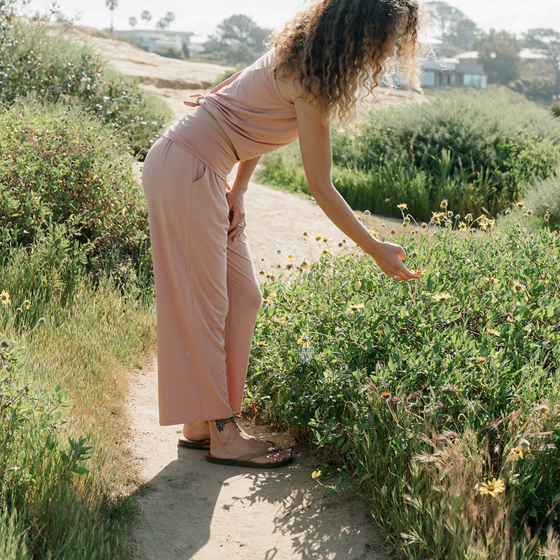 Bamboo Crop Pant ~ Clay