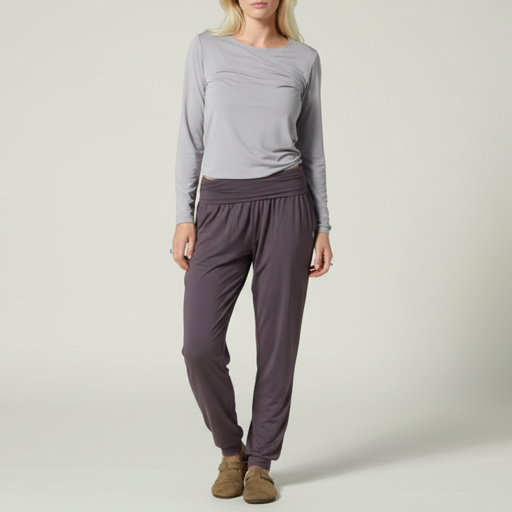 Bamboo Essential Pant - Raisin