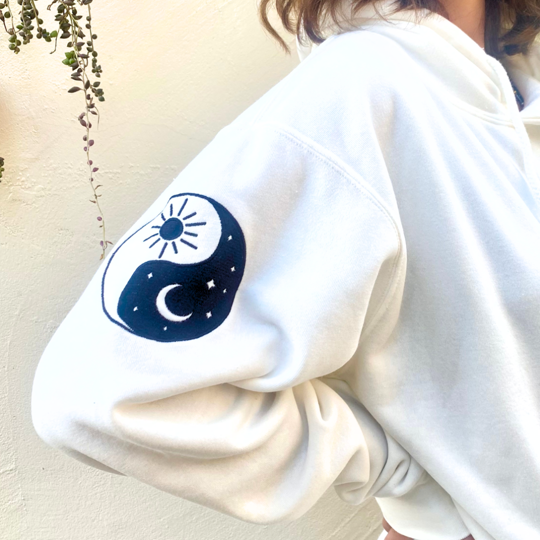 Yin yang sweatshirt hotsell