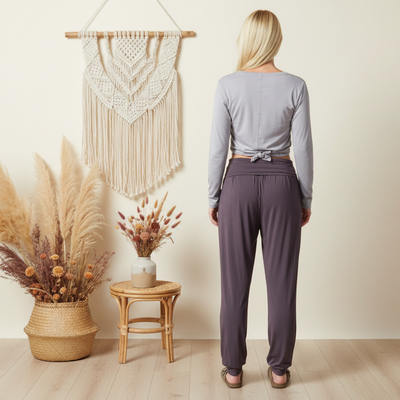 Bamboo Essential Pant - Raisin