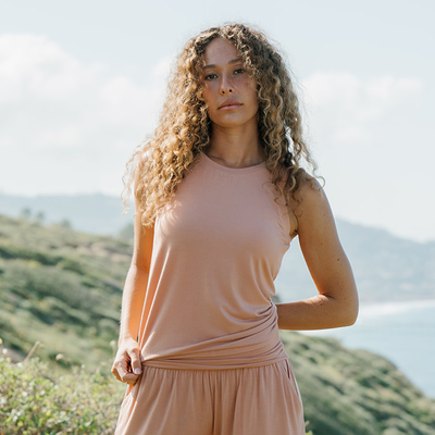 Bamboo Flow Tank ~ Clay