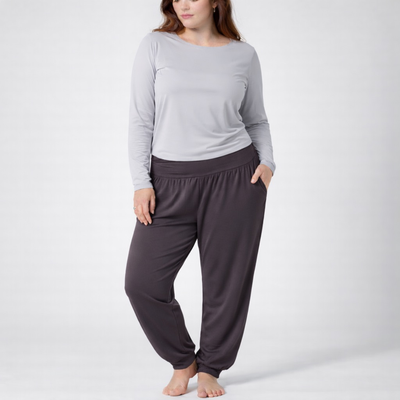 Bamboo Essential Pant - Raisin