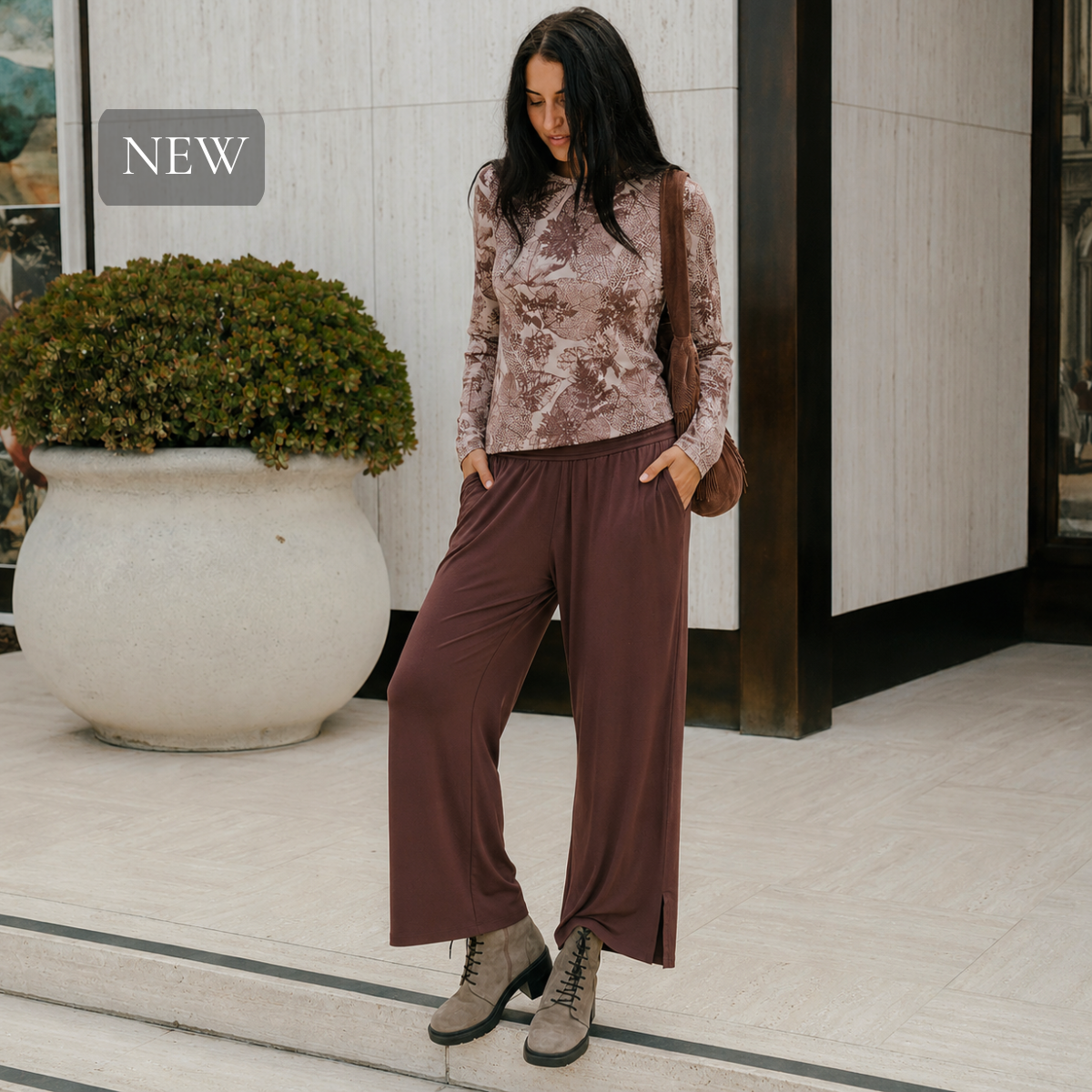 Bamboo Universal Pant ~  Walnut