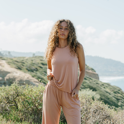 Bamboo Flow Tank ~ Clay