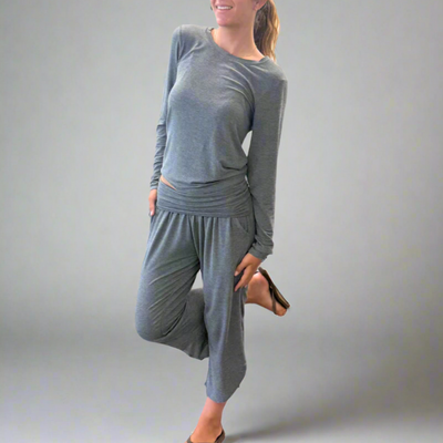 Bamboo Flow Long Sleeve ~ Heather Grey