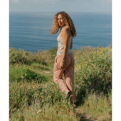 Bamboo Crop Pant ~ Clay