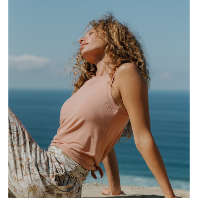 Bamboo Flow Tank ~ Clay