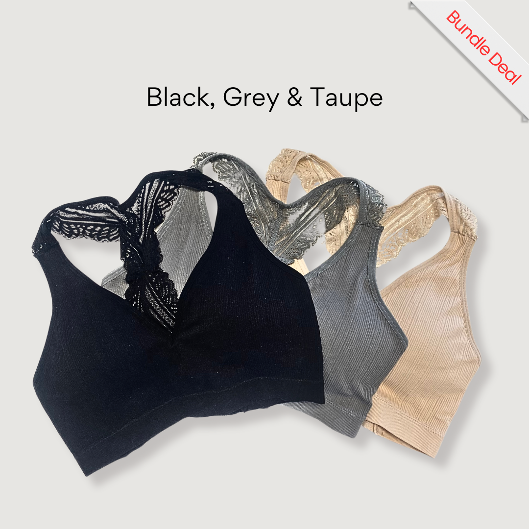 Lace Racerback Bra - Slightly Buddha
