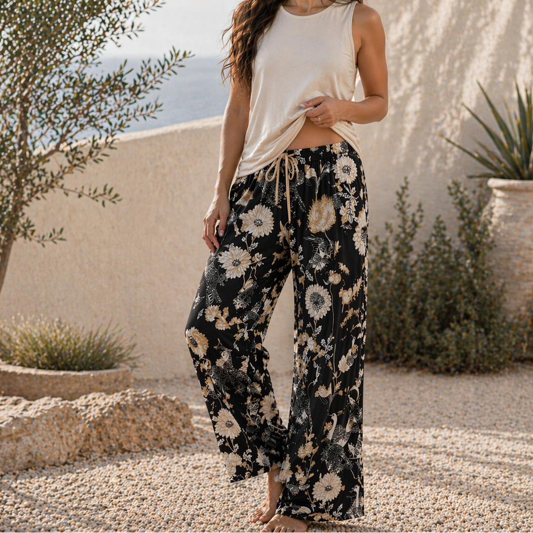 Bamboo Wide Leg Lounge & Yoga Pants for Women | Slightly Buddha Bamboo Wide Leg Lounge & Yoga Pants for Women | Slightly Buddha