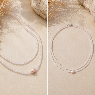 Halo Necklace ~ Blush