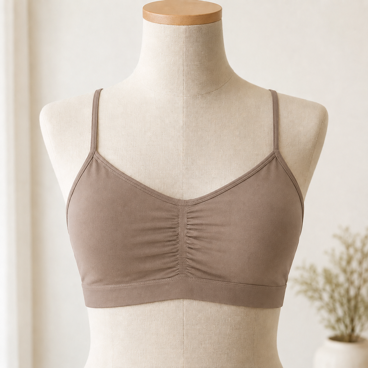Seamless Racerback Bra- Taupe