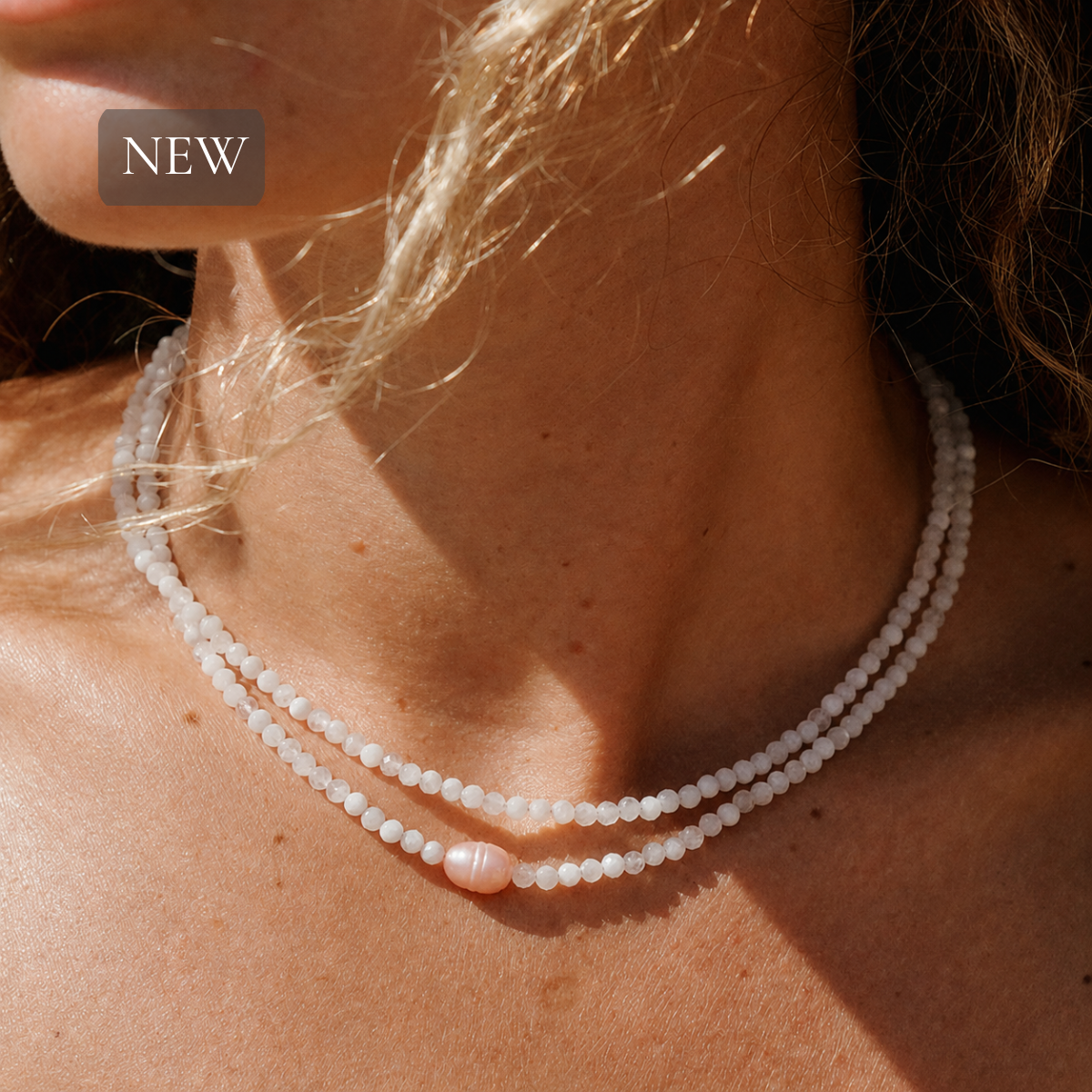 Halo Necklace ~ Blush