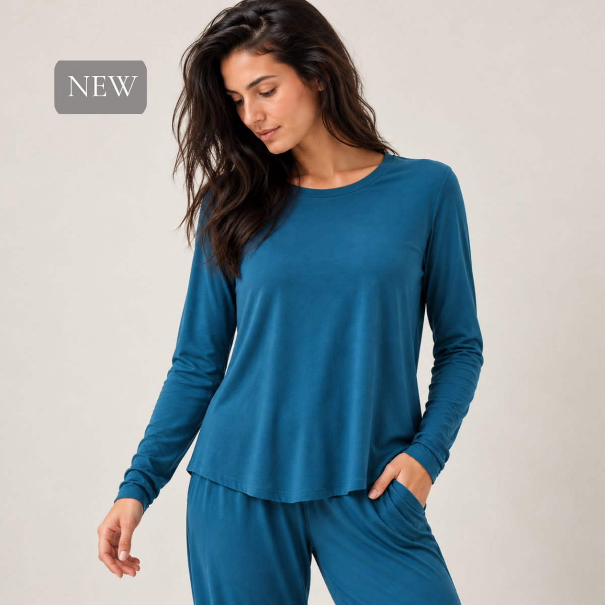 Bamboo Flow Long Sleeve ~ Ocean