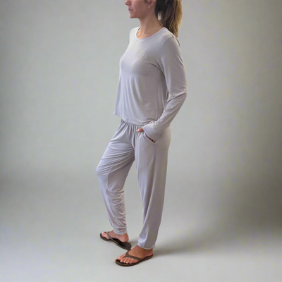 Bamboo Flow Long Sleeve ~ Oyster