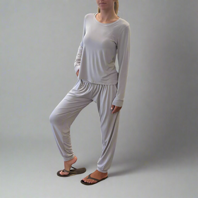 Bamboo Flow Long Sleeve ~ Oyster