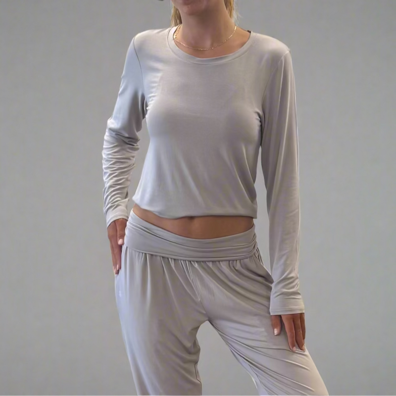 Bamboo Flow Long Sleeve ~ Oyster