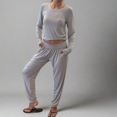 Bamboo Flow Long Sleeve ~ Oyster
