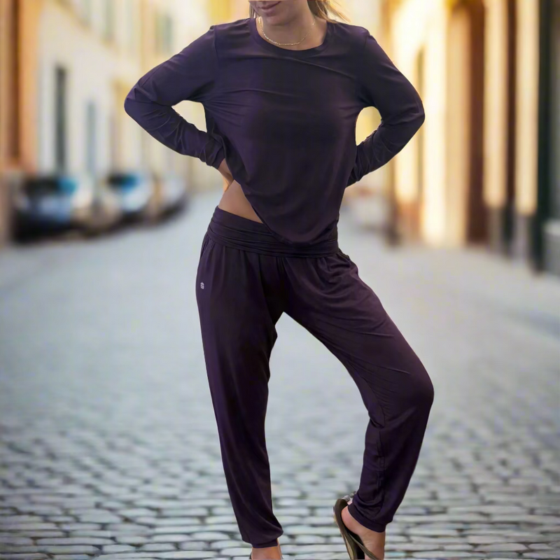 Bamboo Flow Long Sleeve ~ Fig