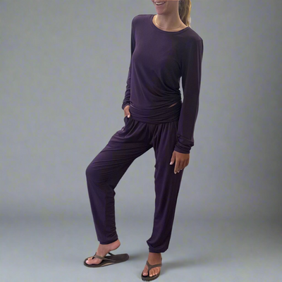 Bamboo Flow Long Sleeve ~ Fig