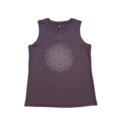 Grace Bamboo Muscle Tank ~ Raisin