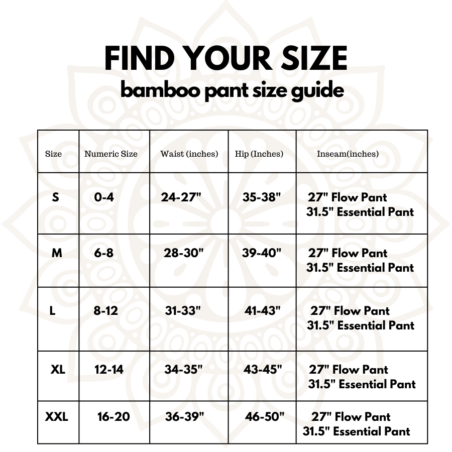 Bamboo Essential Pant - Black