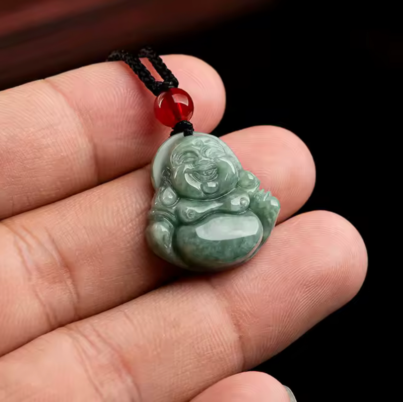 Mini Laughing Buddha Necklace