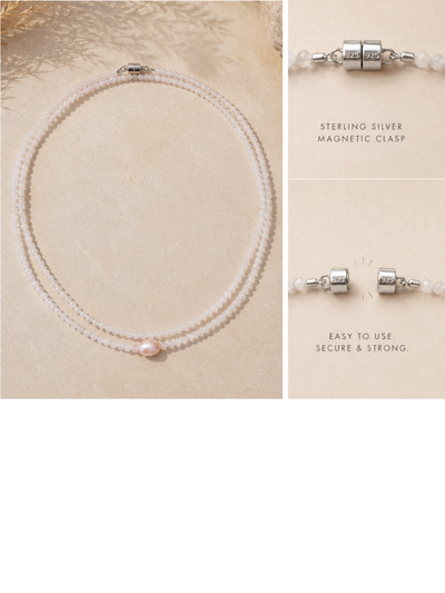 Halo Necklace ~ Blush