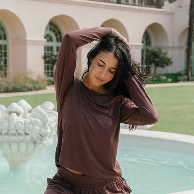 Bamboo Flow Long Sleeve ~ Walnut