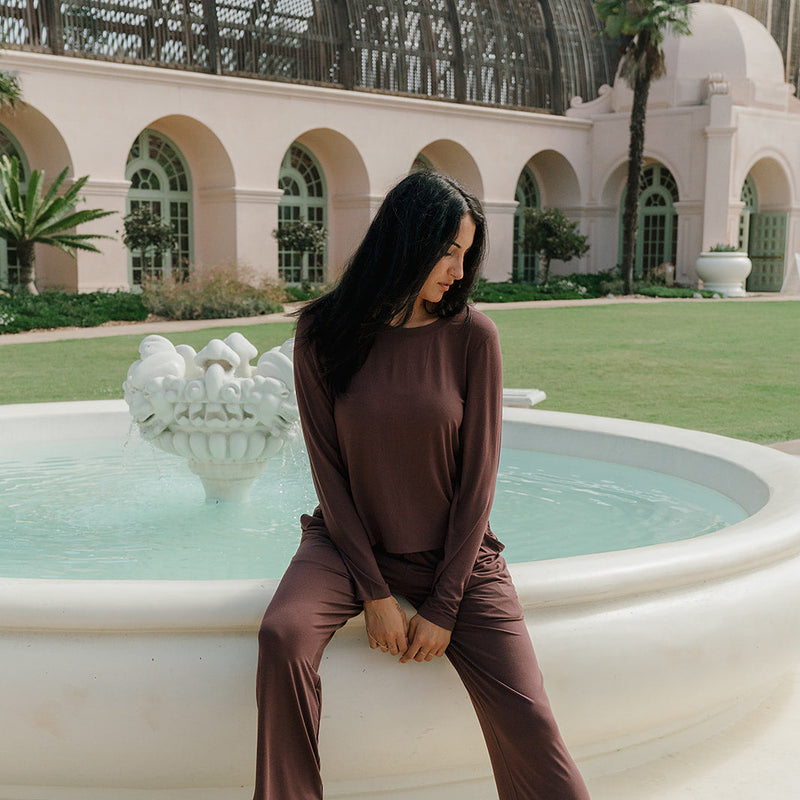 Bamboo Flow Long Sleeve ~ Walnut
