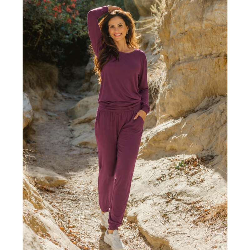 Bamboo Flow Long Sleeve ~ Fig