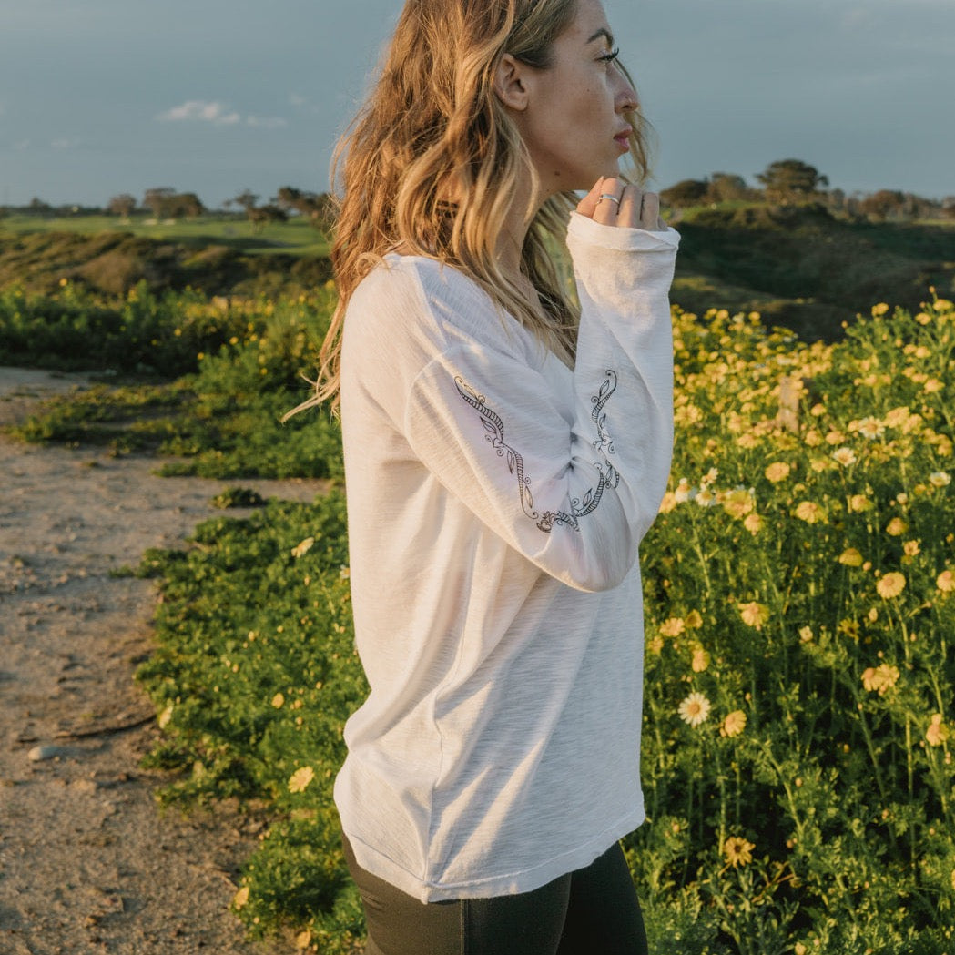 NEW: Featherweight Long Sleeve - Slightly Buddha