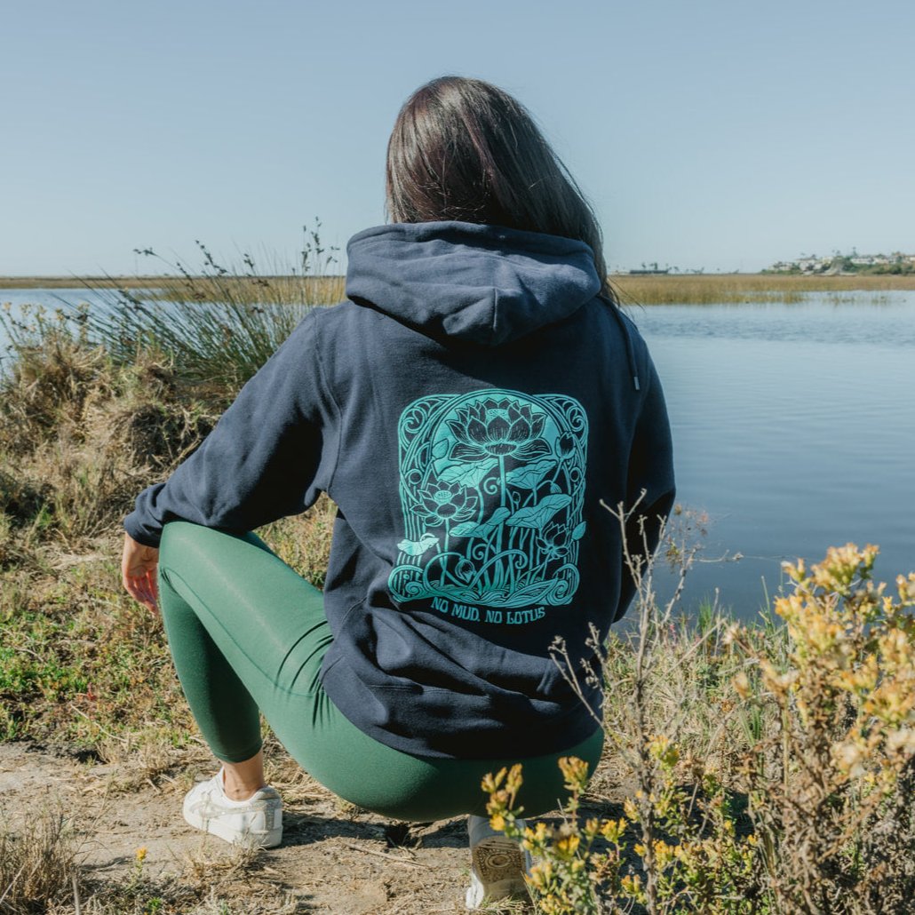 No Mud No Lotus Hoodie Slightly Buddha - Main Image