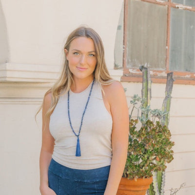 Lapis Mala Necklace