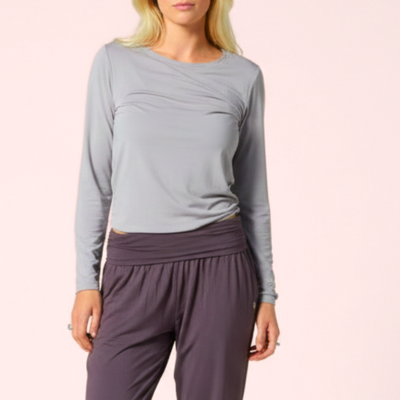 Bamboo Flow Long Sleeve ~ Oyster