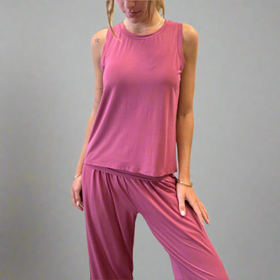 Bamboo Flow Tank ~ Rose