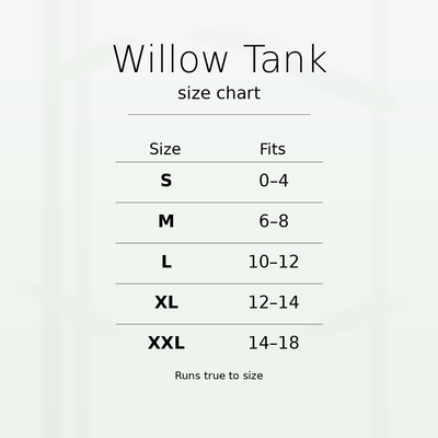 Bamboo Willow Tank - Sage