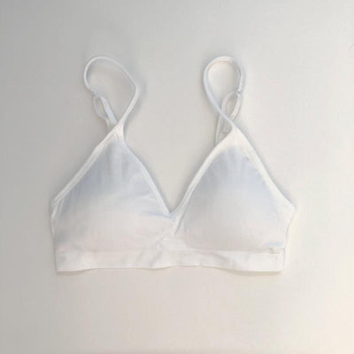 Convertible V Neck Bra ~ Bright White