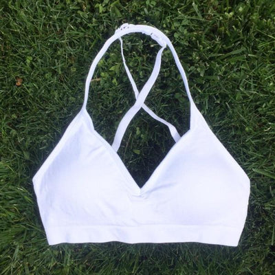 Convertible V Neck Bra ~ Bright White