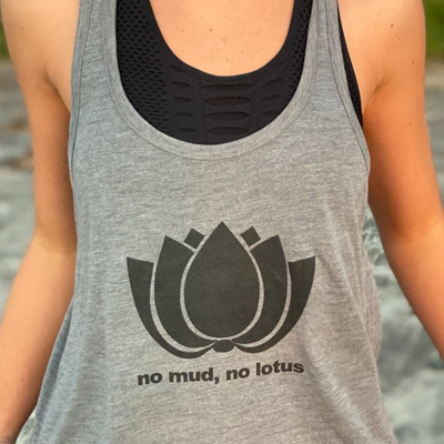 No Mud, No Lotus Racerback Tank