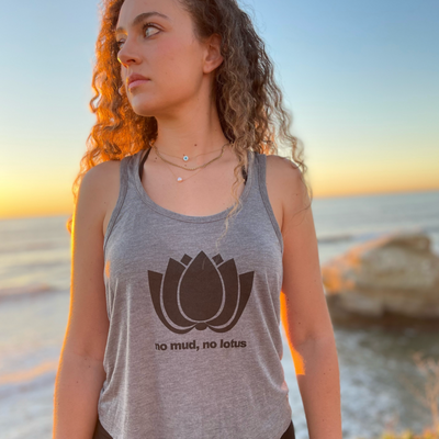 No Mud, No Lotus Racerback Tank