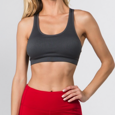 SIZE SMALL Asana Bra ~ Charcoal
