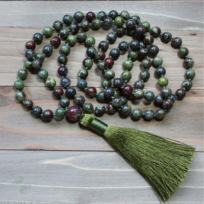 Dragon's Blood Jasper Mala