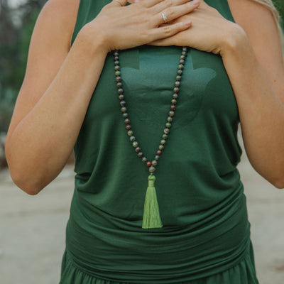 Dragon's Blood Jasper Mala